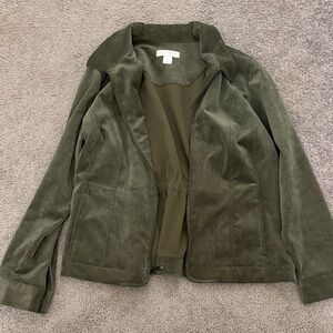 Christopher & Banks Dark Green Utility Jacket
